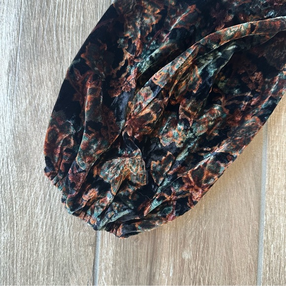 Chelsea & Violet Brown Velvet Wrap Tunic Dress size Medium - Picture 5 of 7